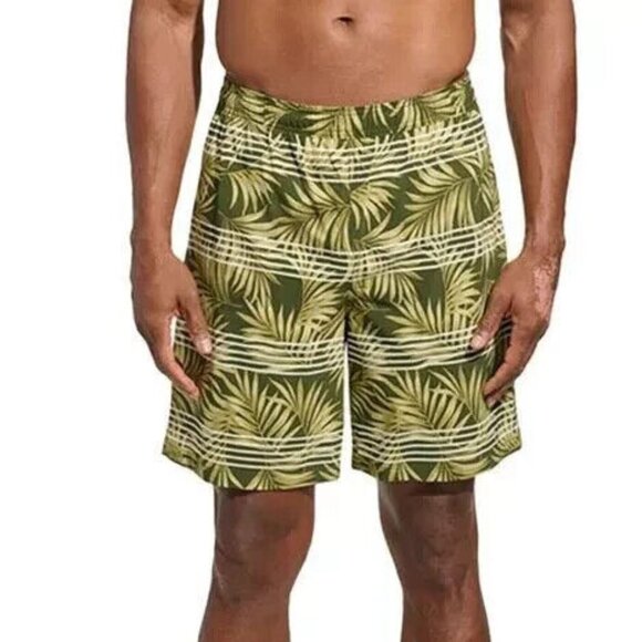 Kirkland Signature Other - Kirkland Signature Men's Size Large Olive Comfort Waistband & Liner Swim Shorts